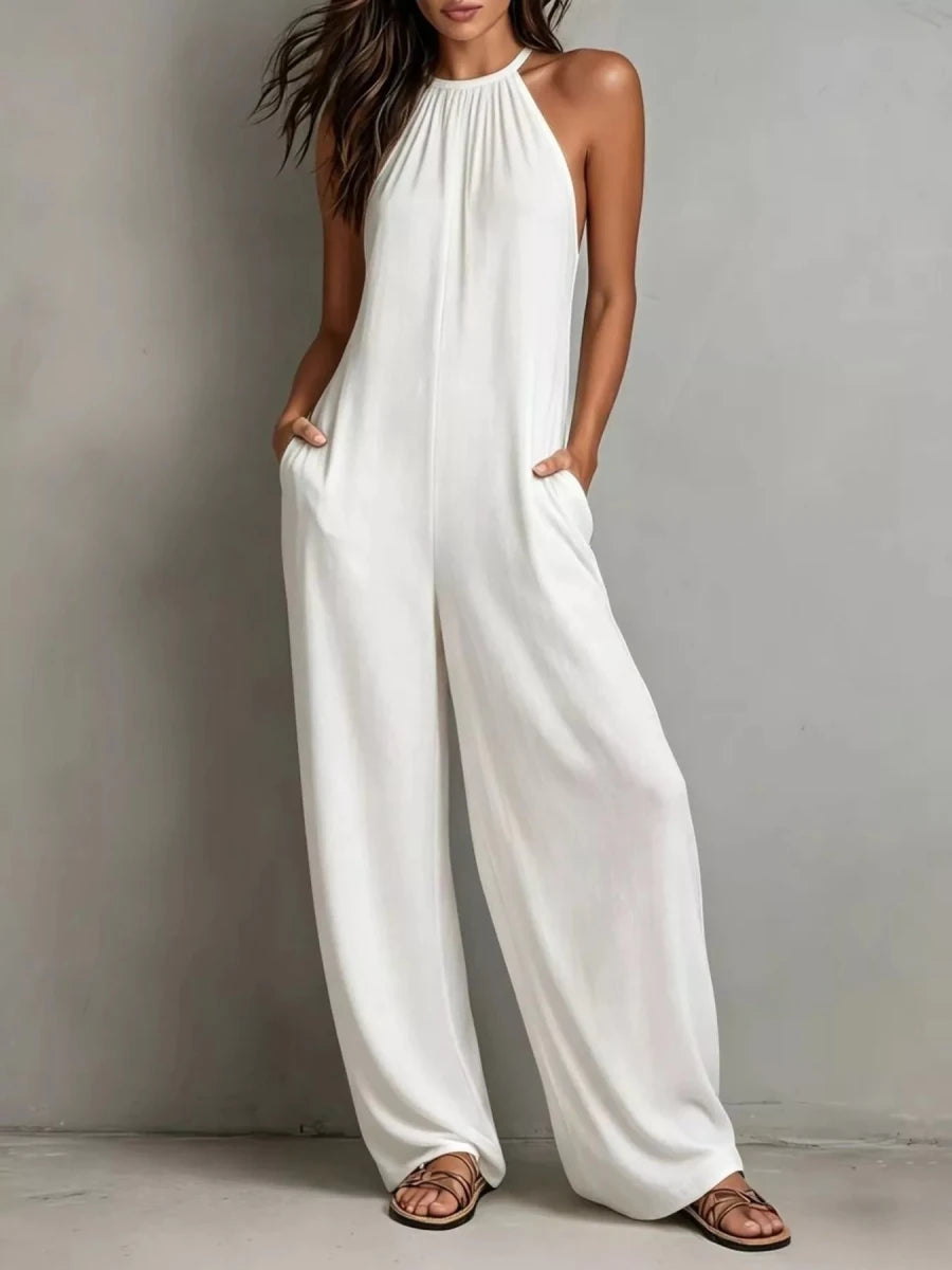 Desert Wind Wide Leg Jumpsuit - Brick + Boho