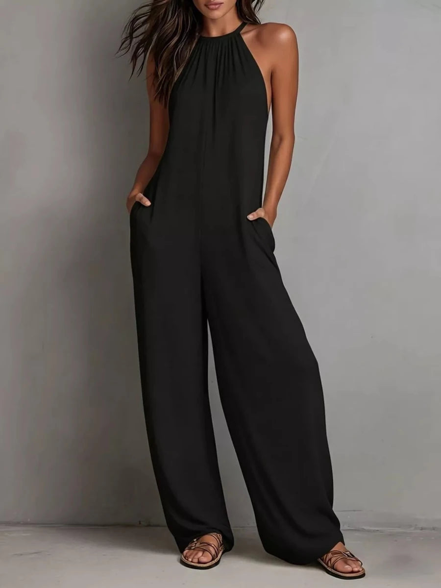 Desert Wind Wide Leg Jumpsuit - Brick + Boho