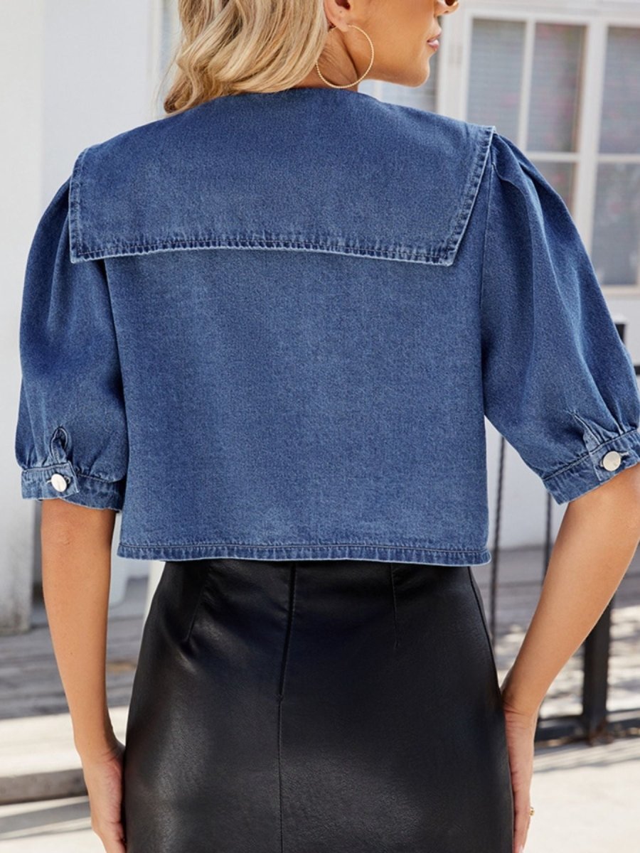 Disco - Luxe Puff Sleeve Blouse - Brick + Boho