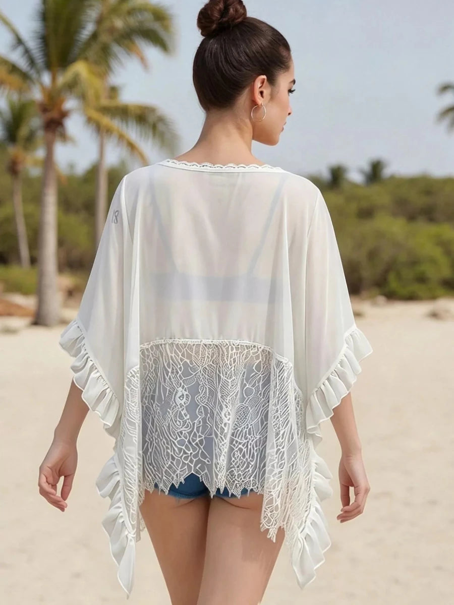 Drifting Lace Cover - Up - Brick + Boho