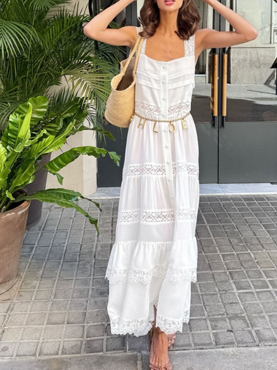 Echo Gilded Flora Dress - Brick + Boho
