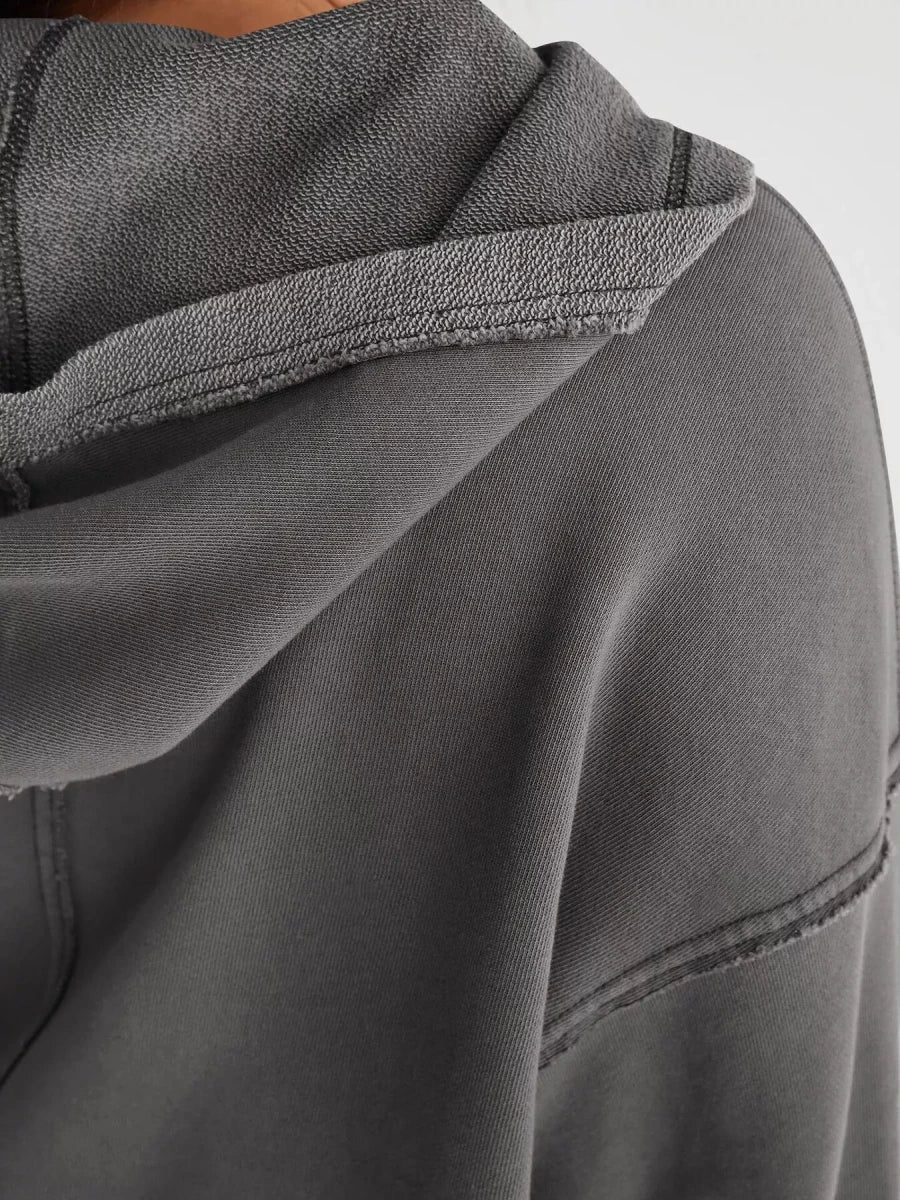 Effortless Oversized Hoodie - Brick + Boho