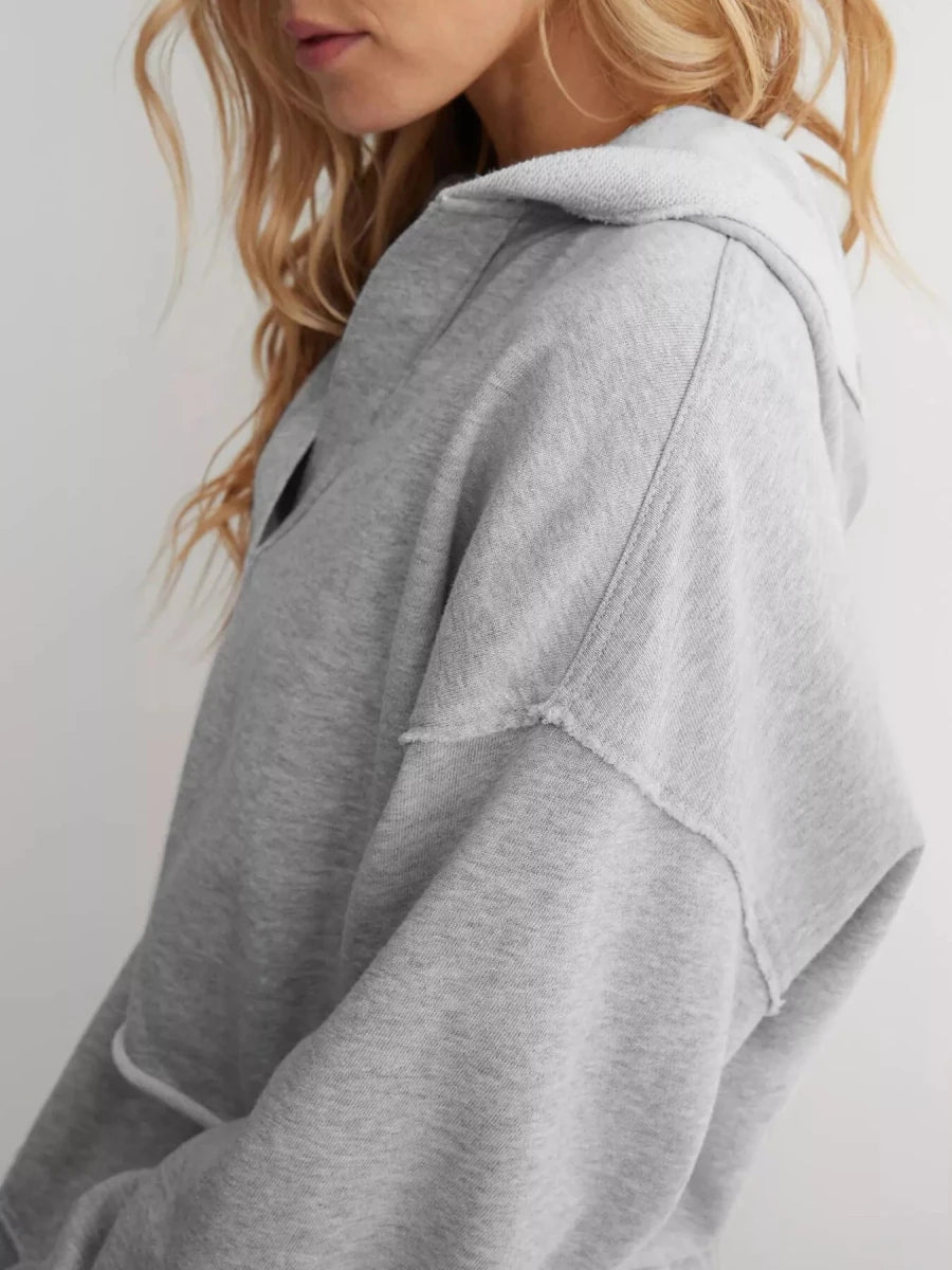 Effortless Oversized Hoodie - Brick + Boho
