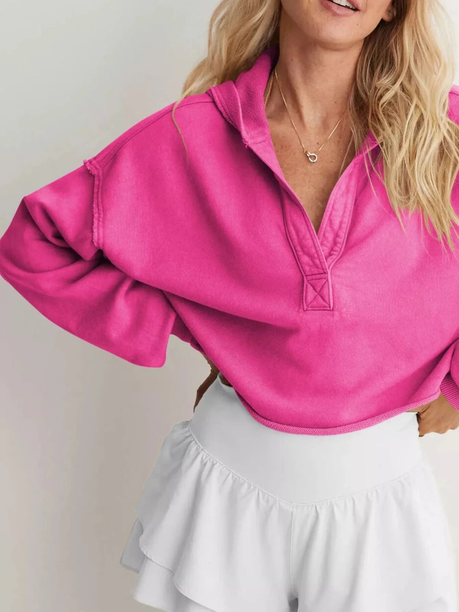 Effortless Oversized Hoodie - Brick + Boho