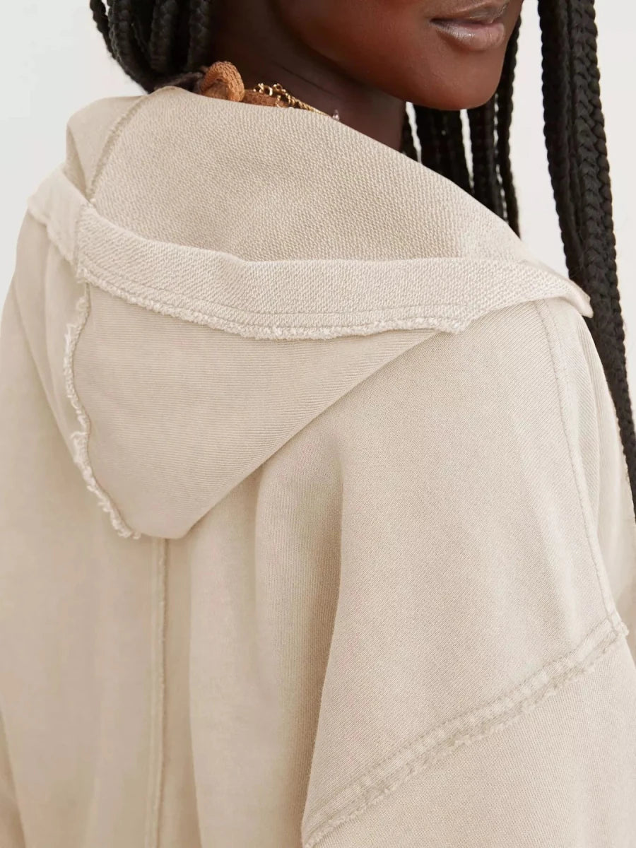 Effortless Oversized Hoodie - Brick + Boho