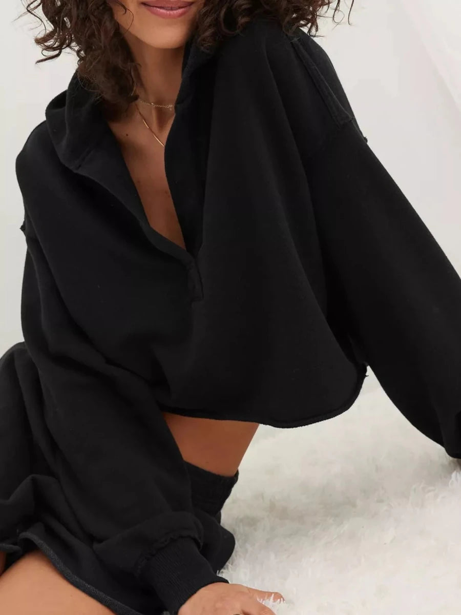 Effortless Oversized Hoodie - Brick + Boho