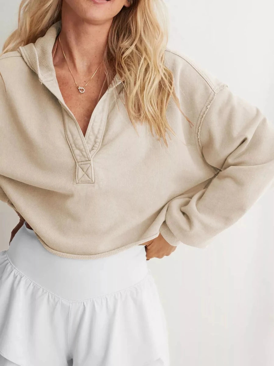 Effortless Oversized Hoodie - Brick + Boho