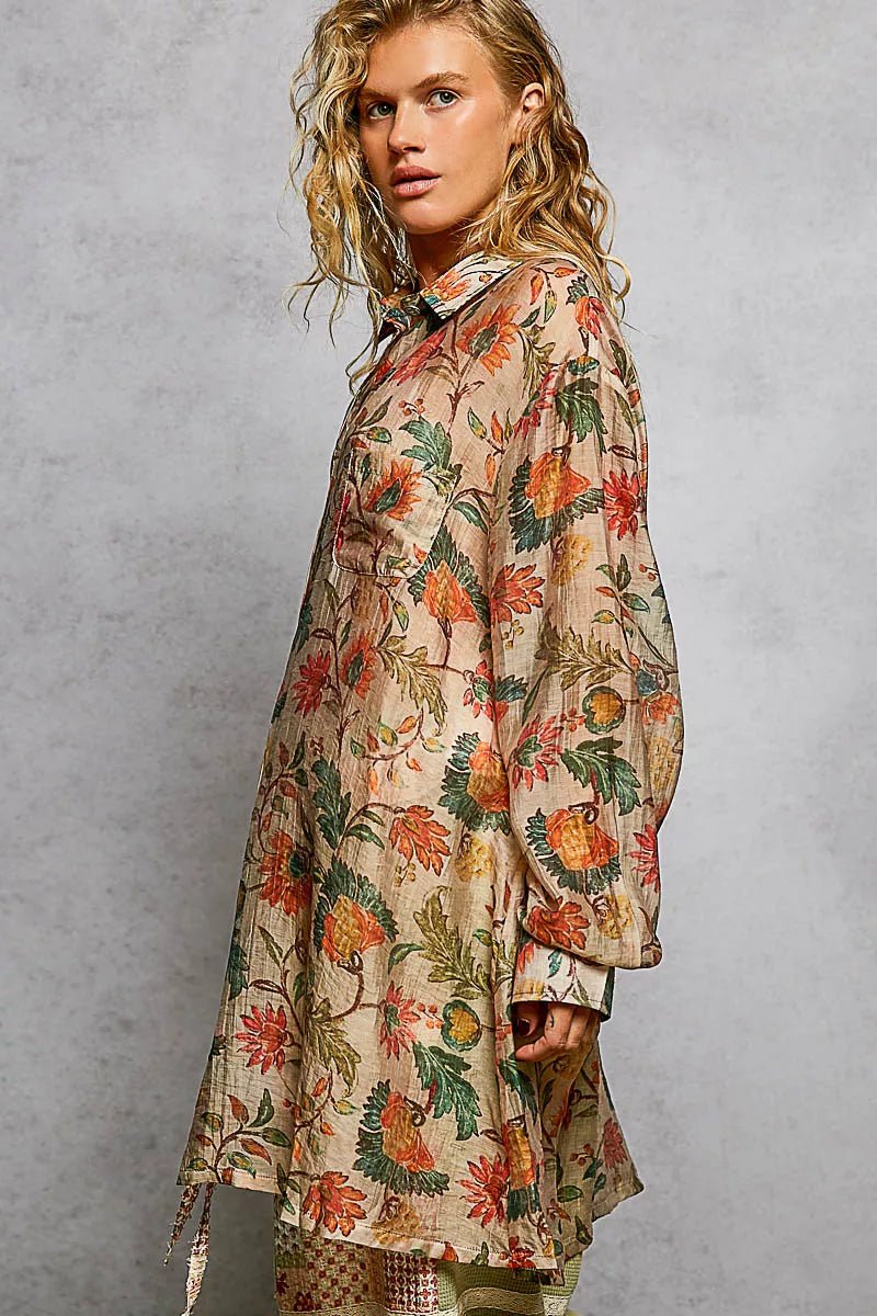 Effortless Terracotta Blouse - Brick + Boho