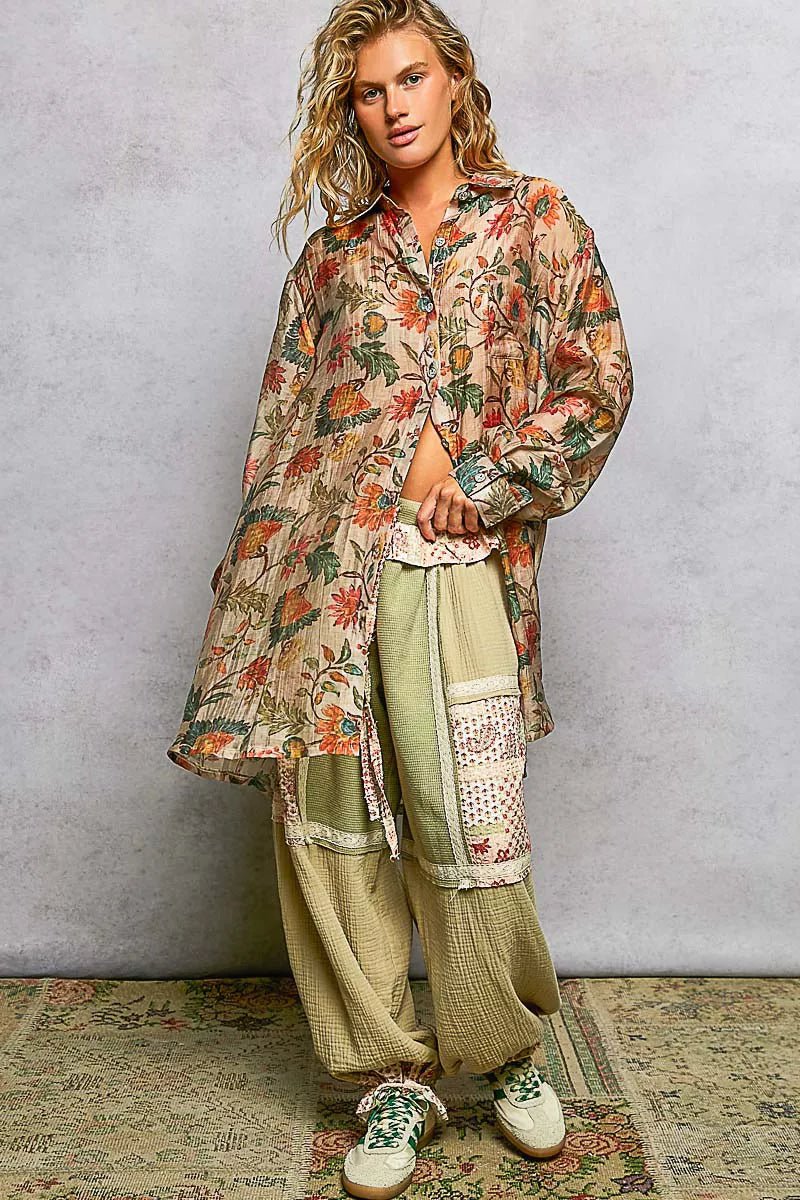 Effortless Terracotta Blouse - Brick + Boho