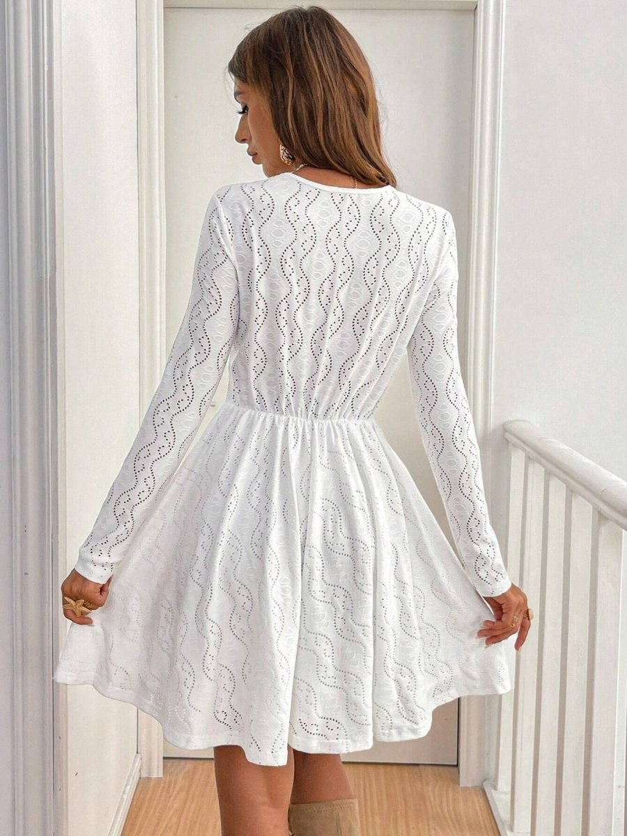 Enchanted Lace Sleeve Dress - Brick + Boho