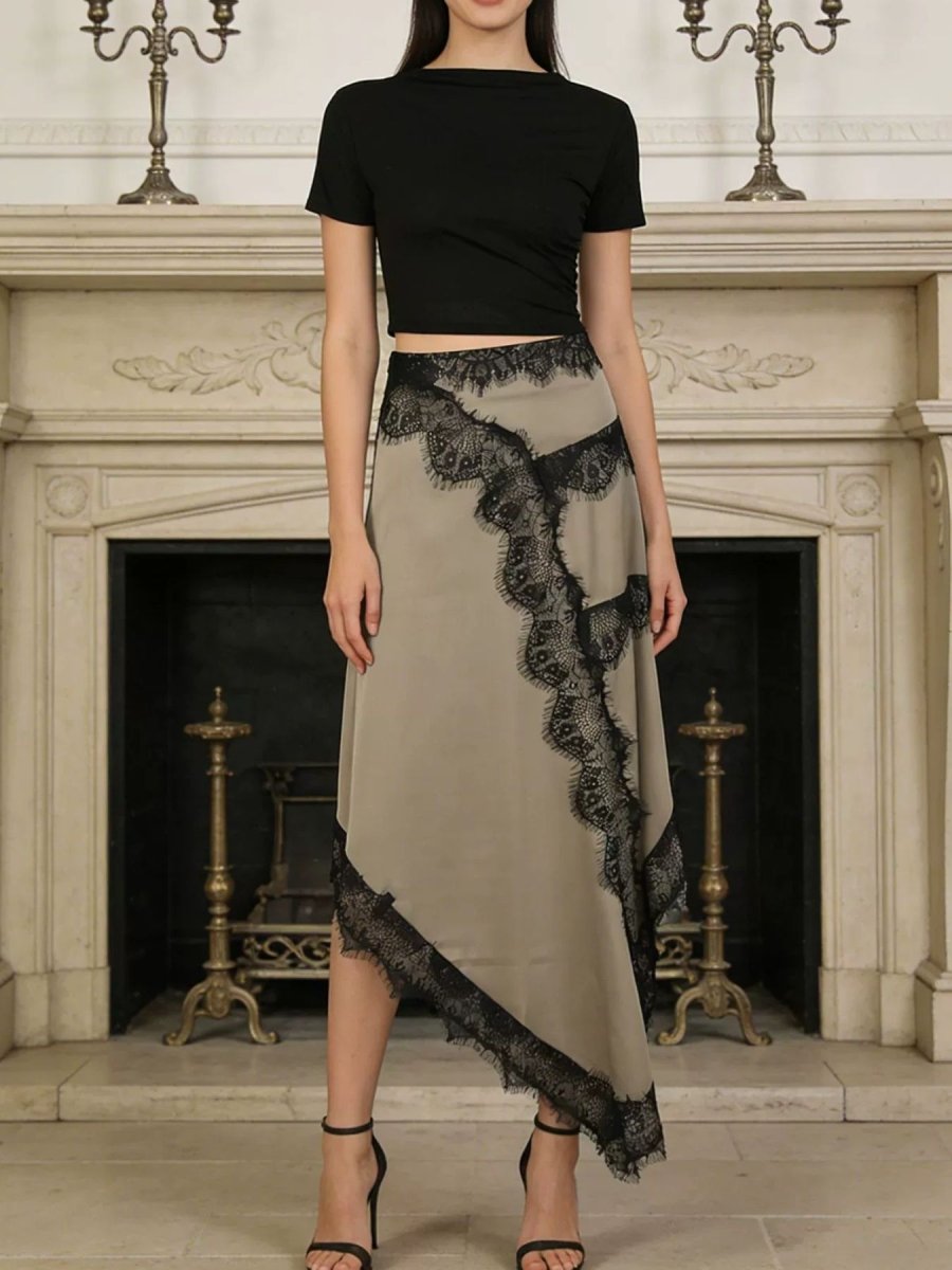 Ethereal Petal Wrap Skirt - Brick + Boho