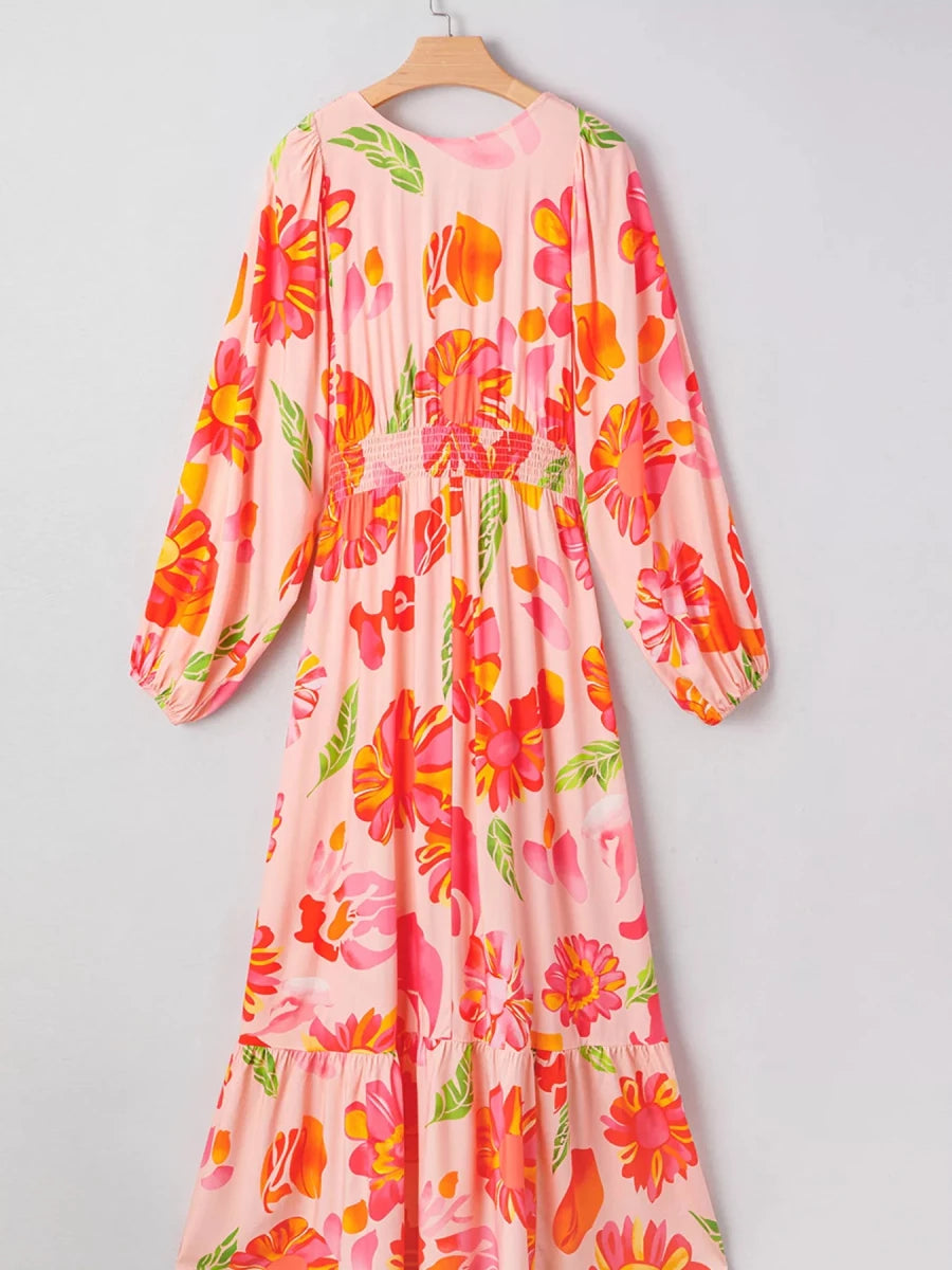Exotic Blooms Floral Maxi - Brick + Boho