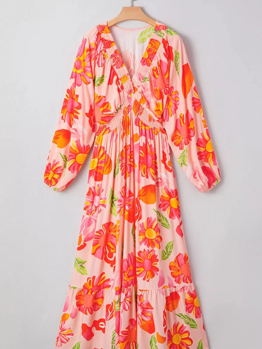 Exotic Blooms Floral Maxi - Brick + Boho
