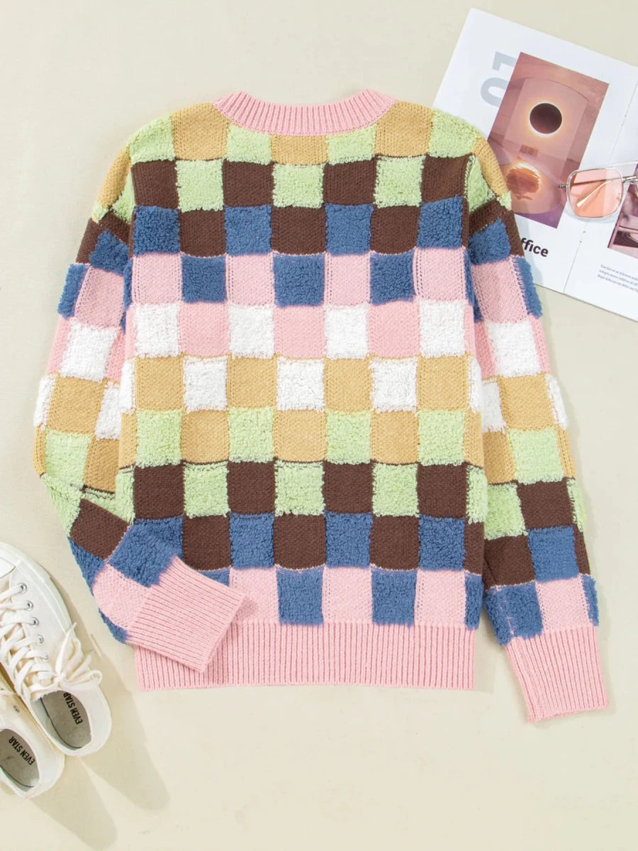 Facade Textured Knit - Brick + Boho