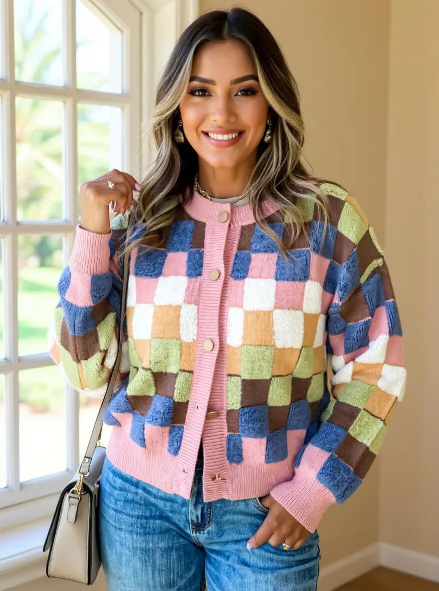 Facade Textured Knit - Brick + Boho