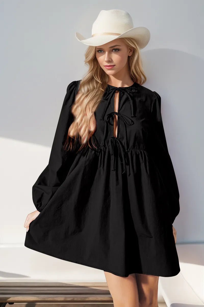 Fearless Tied Sleeve Mini - Brick + Boho
