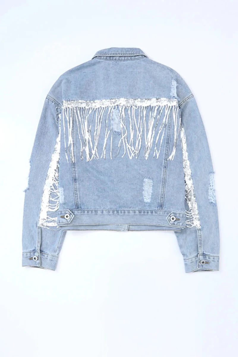 Festival Bound Fringe Denim - Brick + Boho