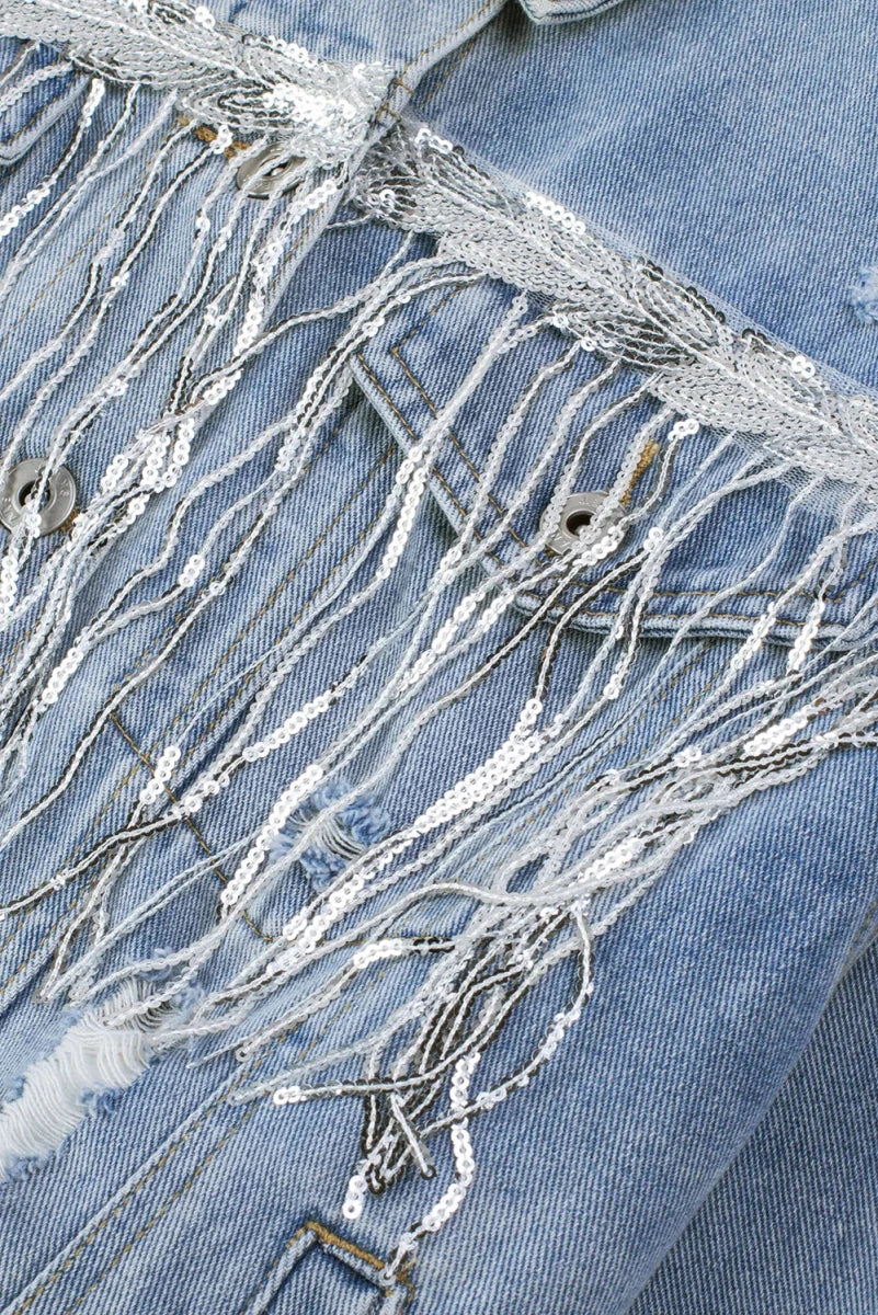Festival Bound Fringe Denim - Brick + Boho