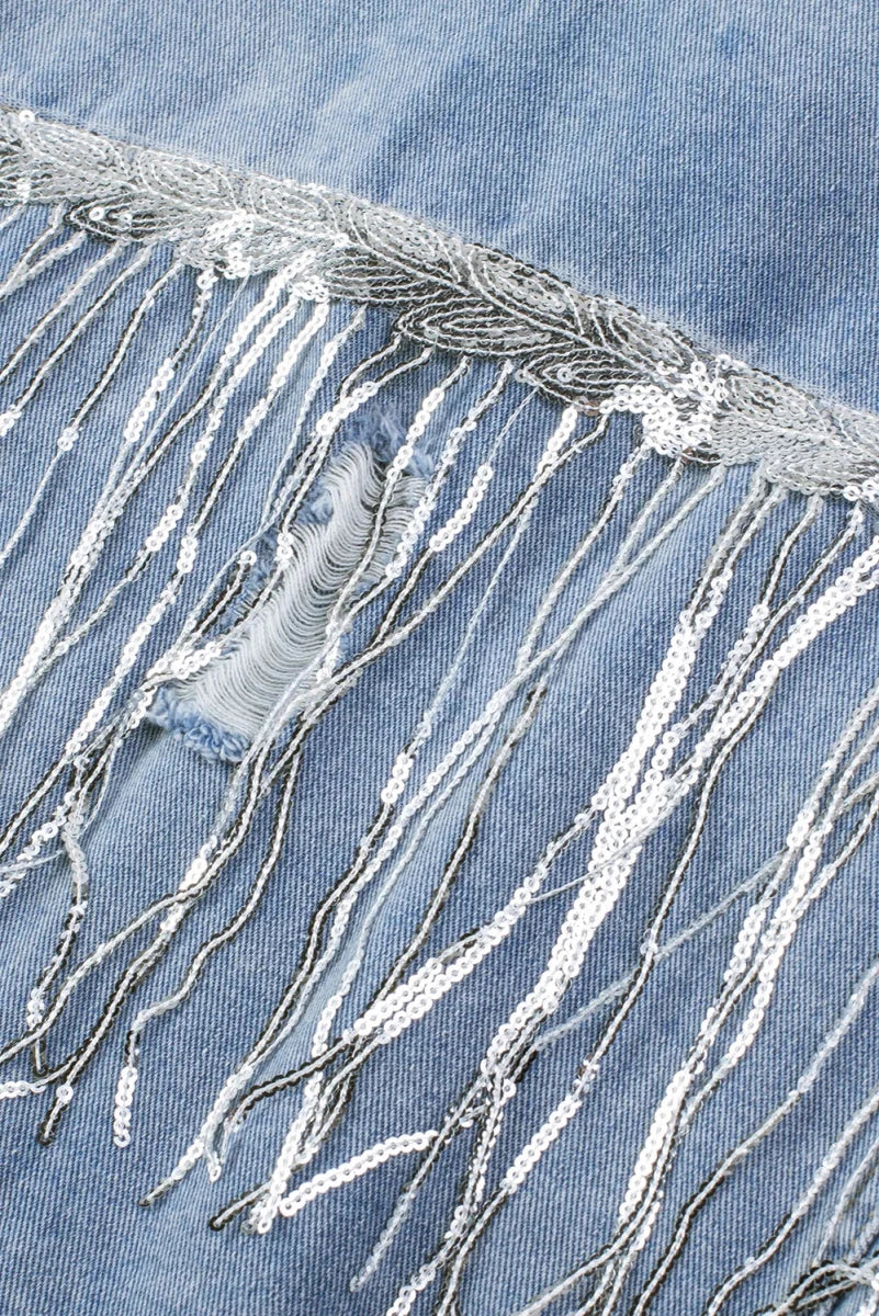 Festival Bound Fringe Denim - Brick + Boho