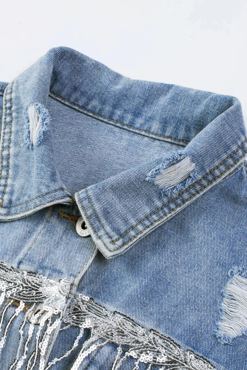 Festival Bound Fringe Denim - Brick + Boho