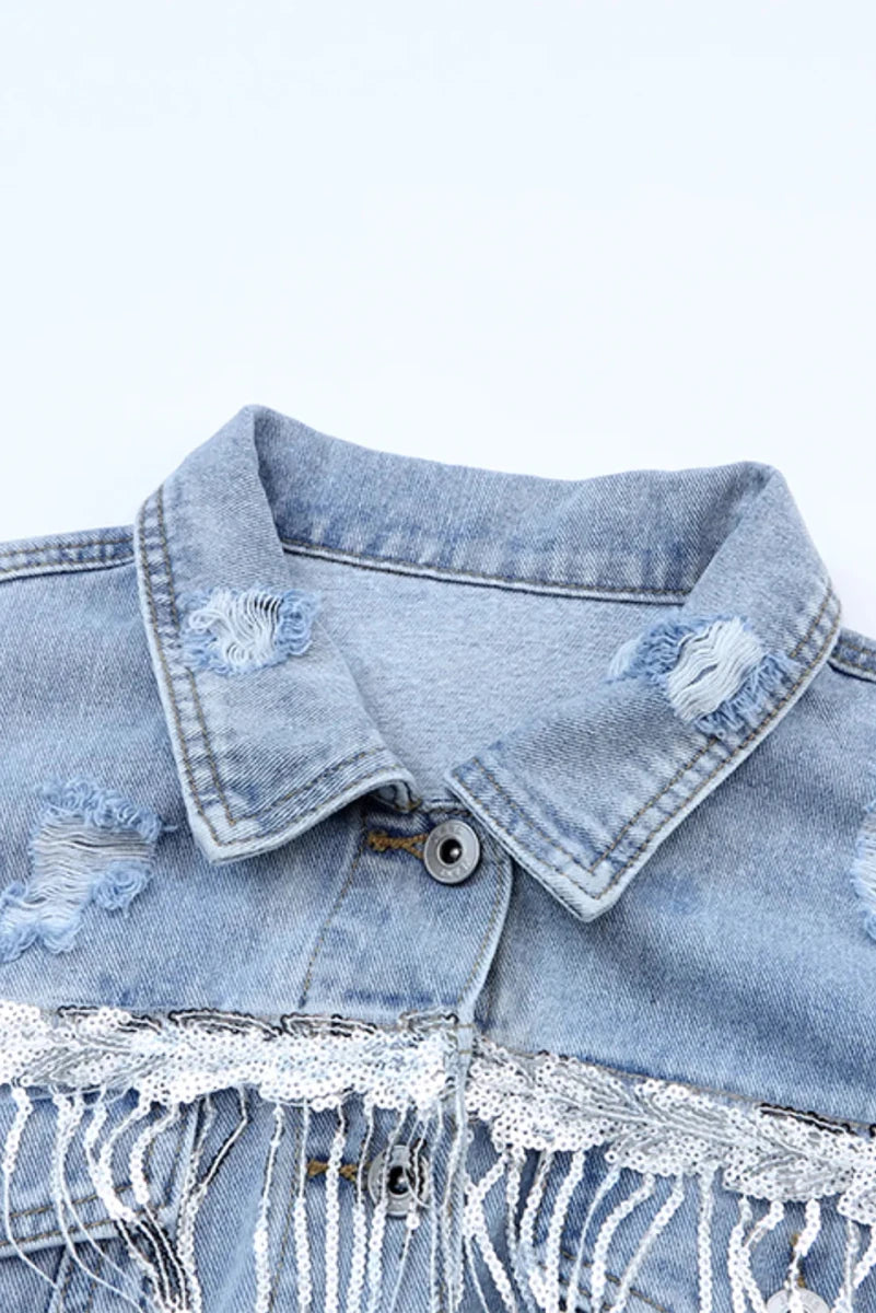 Festival Bound Fringe Denim - Brick + Boho