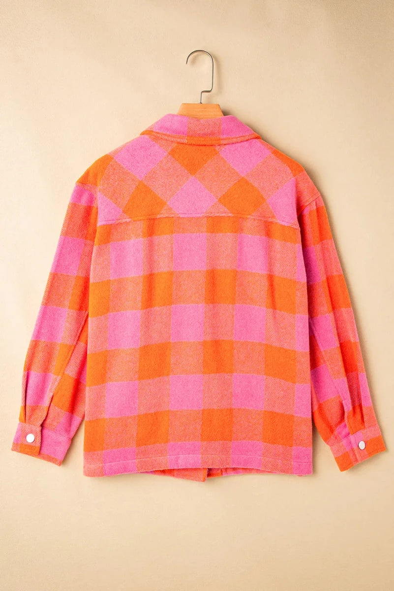 Festival Bound Plaid Top - Brick + Boho
