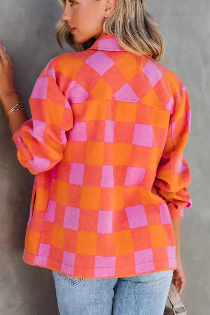 Festival Bound Plaid Top - Brick + Boho