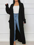 Fireside Cable Knit Duster - Brick + Boho