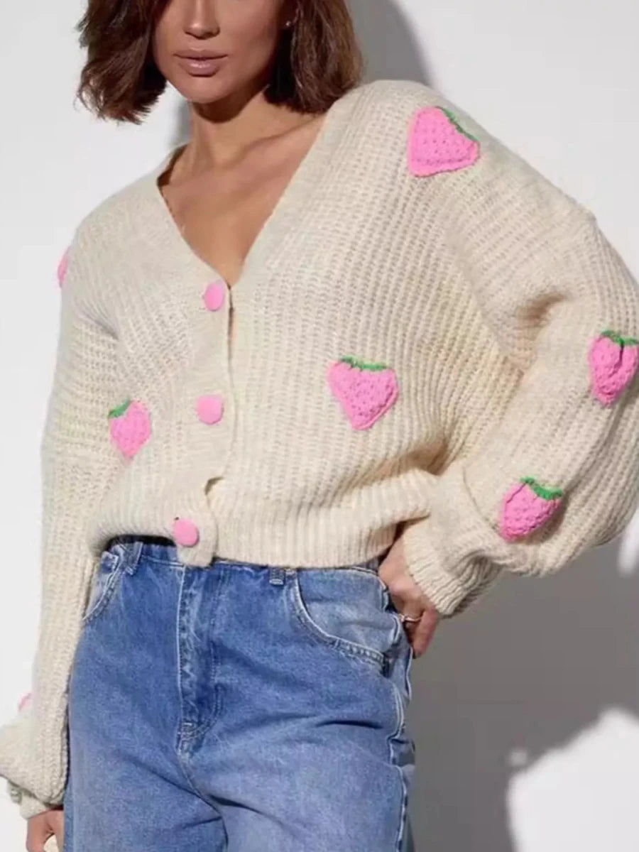 Fleetwood Knit Cardigan - Brick + Boho