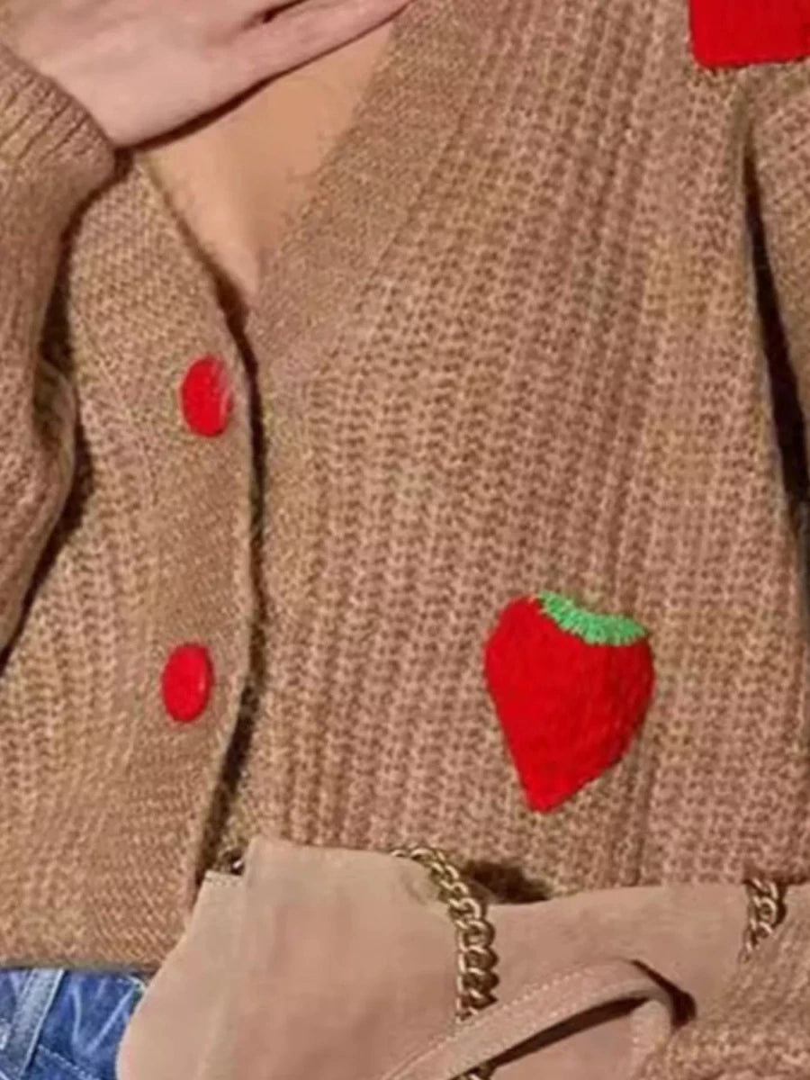 Fleetwood Knit Cardigan - Brick + Boho