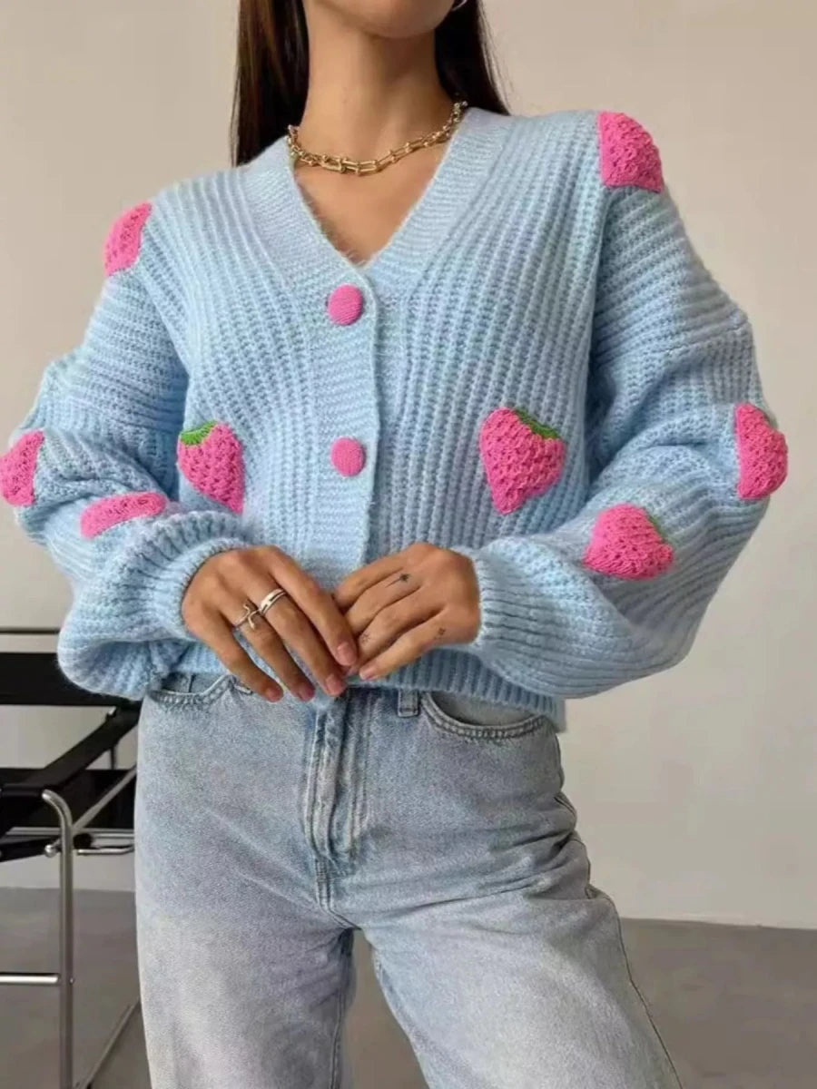 Fleetwood Knit Cardigan - Brick + Boho