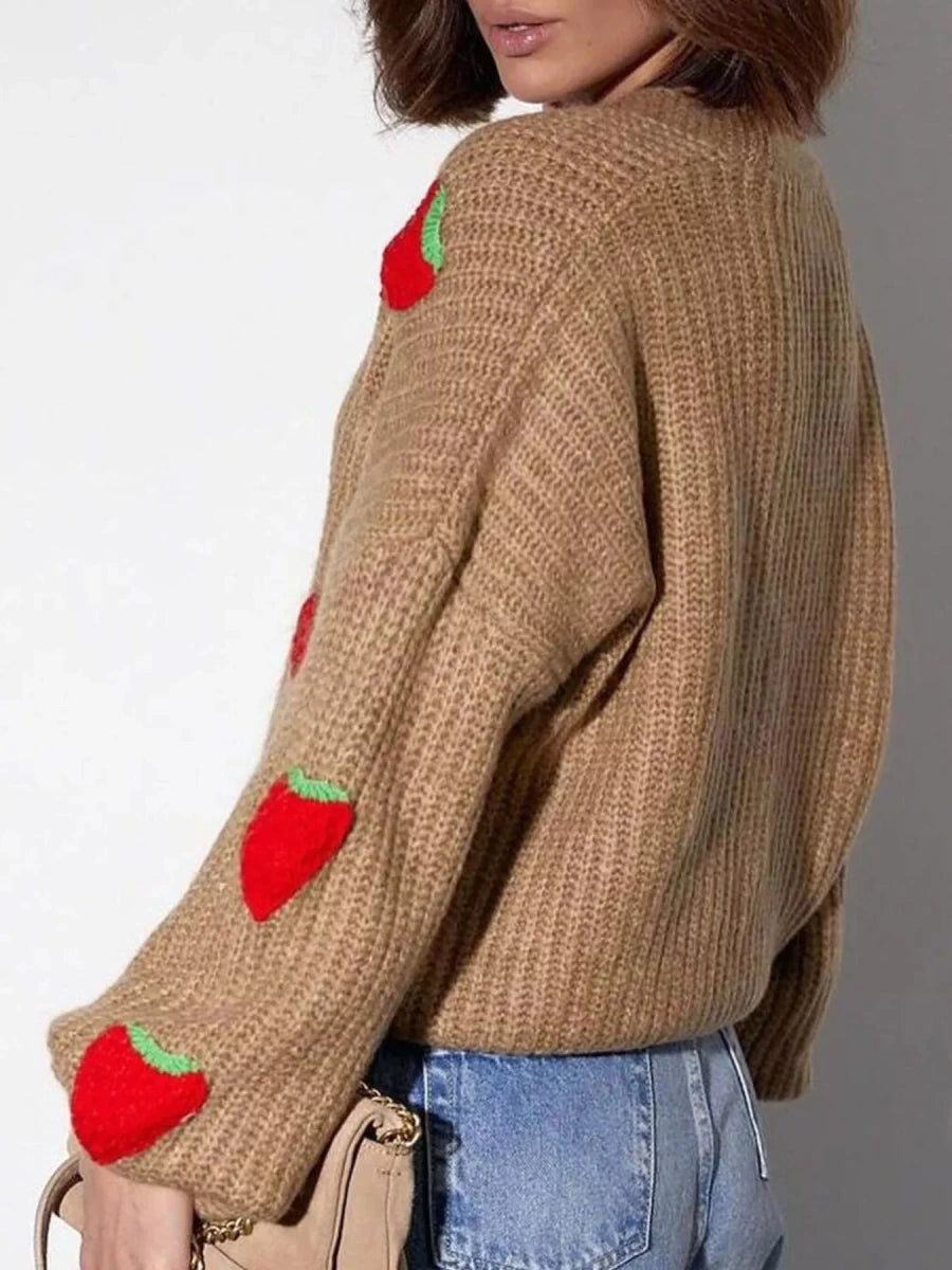 Fleetwood Knit Cardigan - Brick + Boho