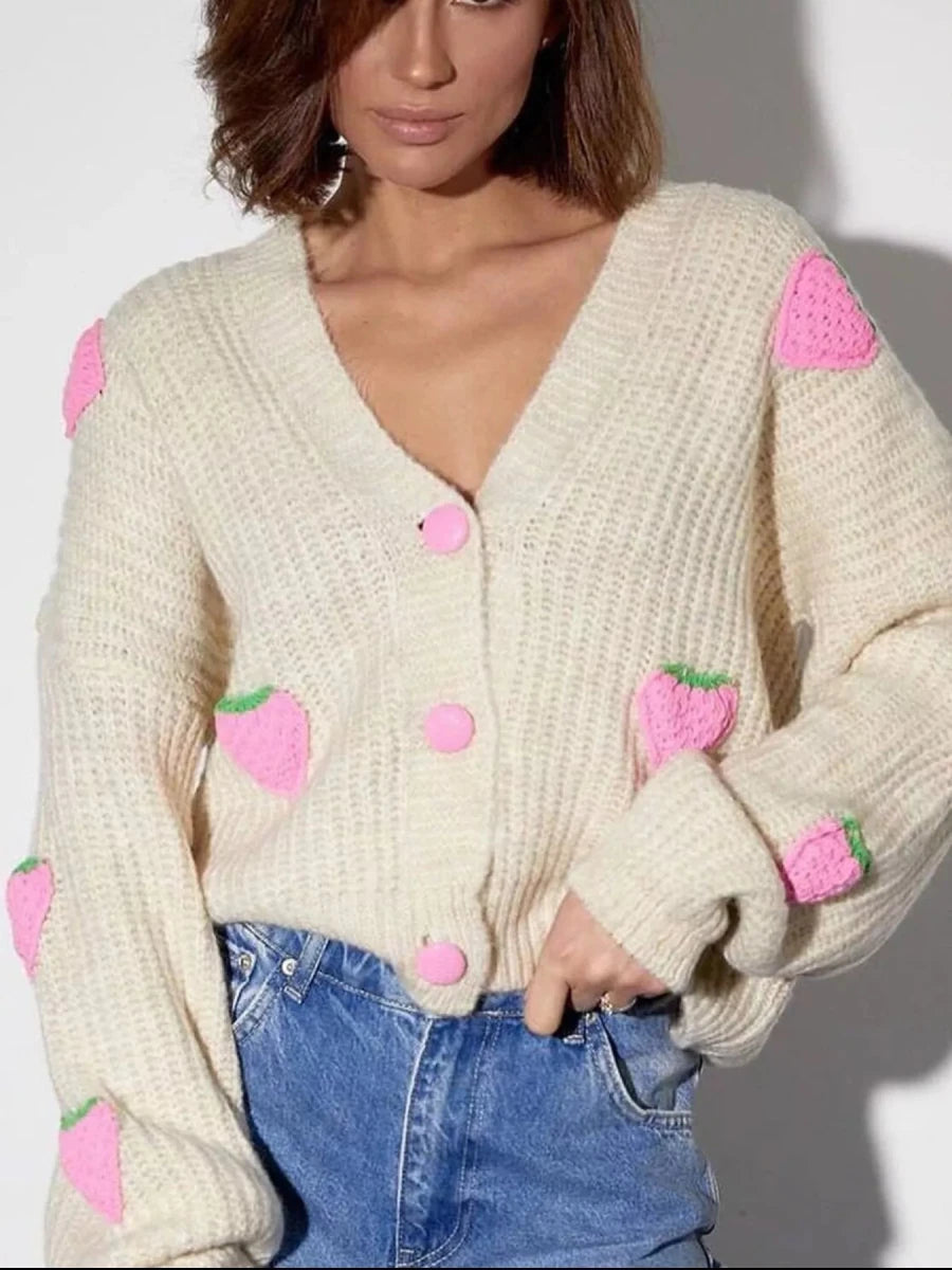 Fleetwood Knit Cardigan - Brick + Boho