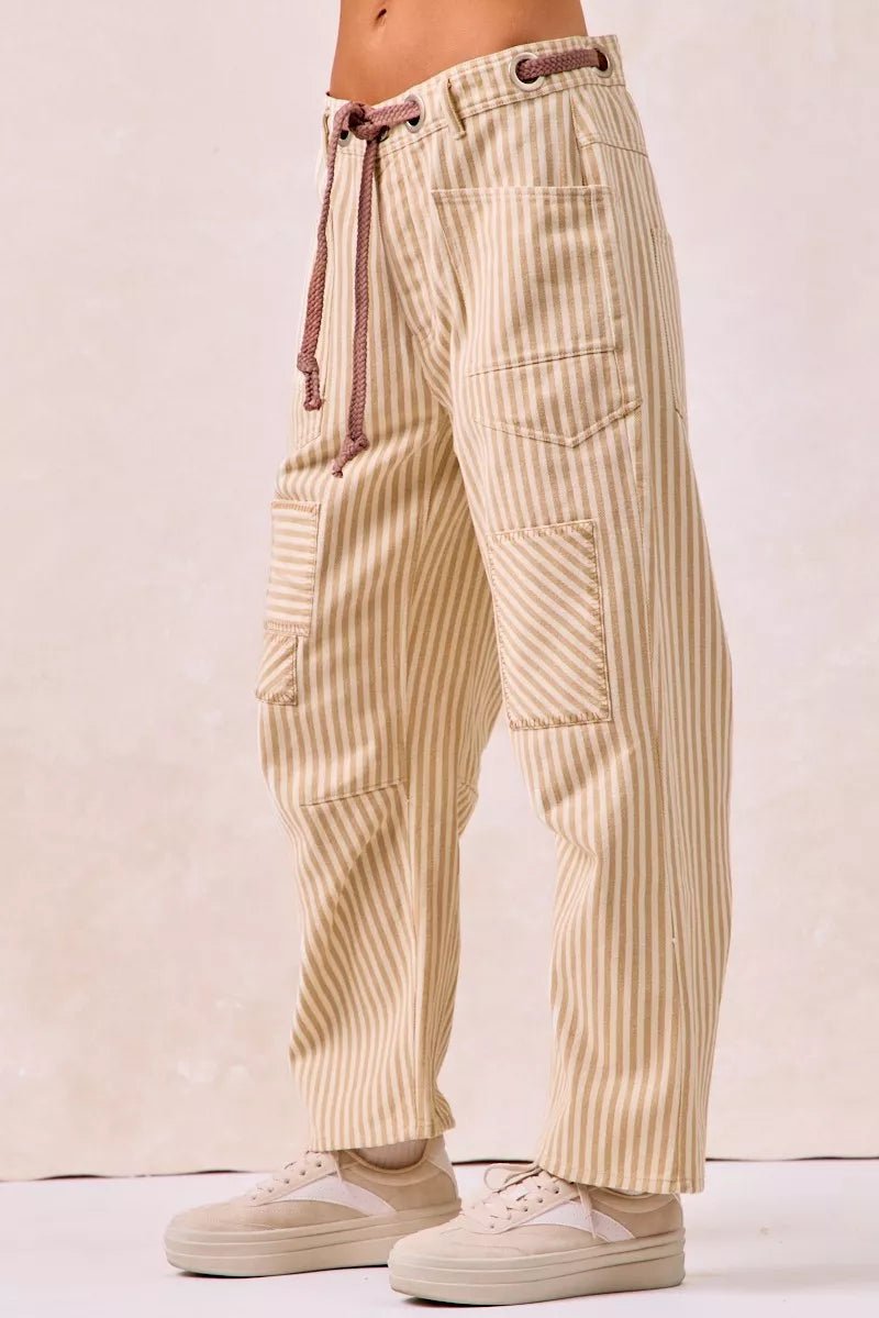 Flora Barrel Pants - Brick + Boho
