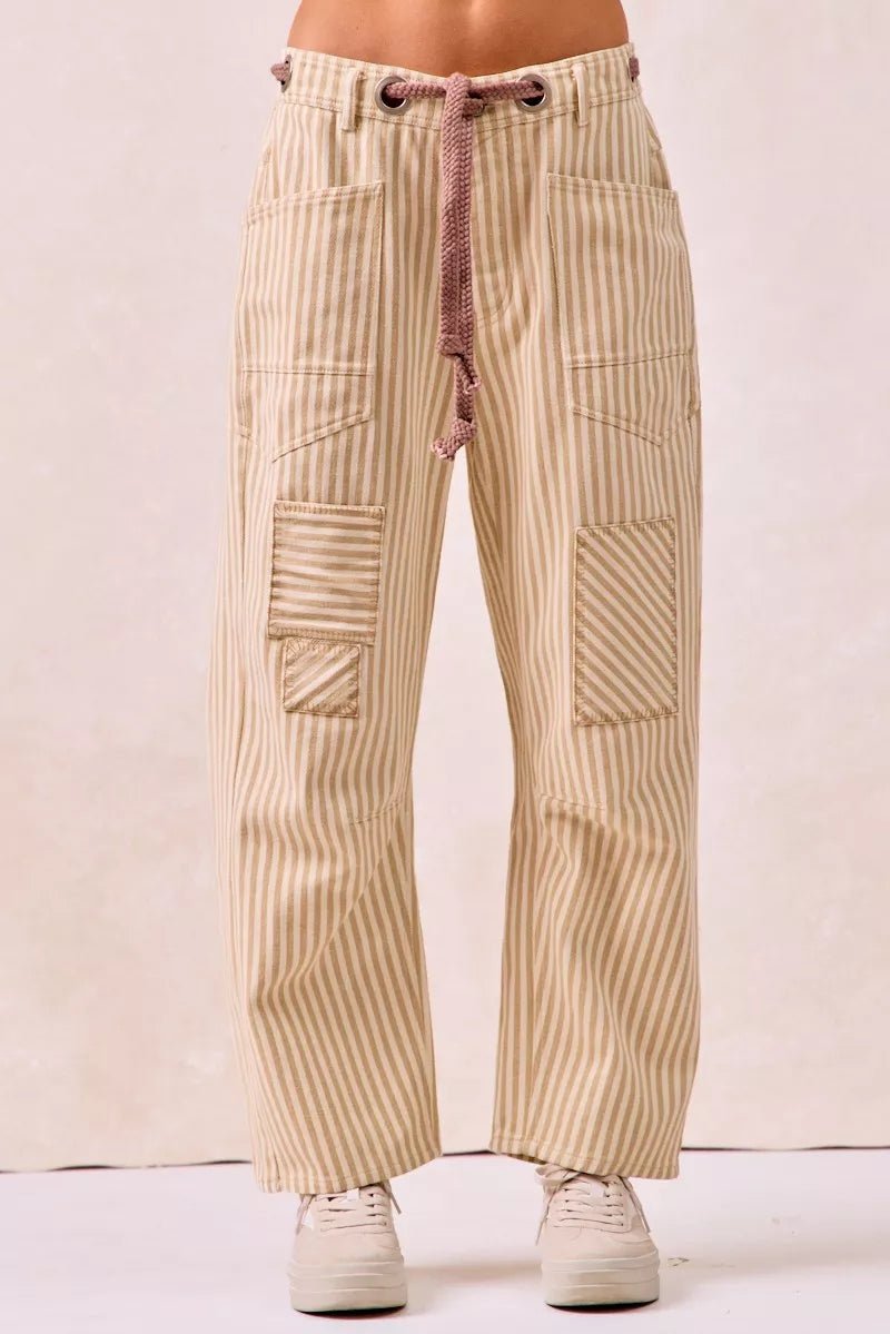 Flora Barrel Pants - Brick + Boho