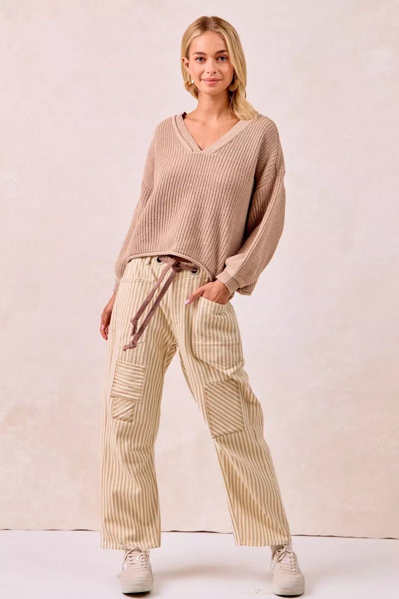 Flora Barrel Pants - Brick + Boho