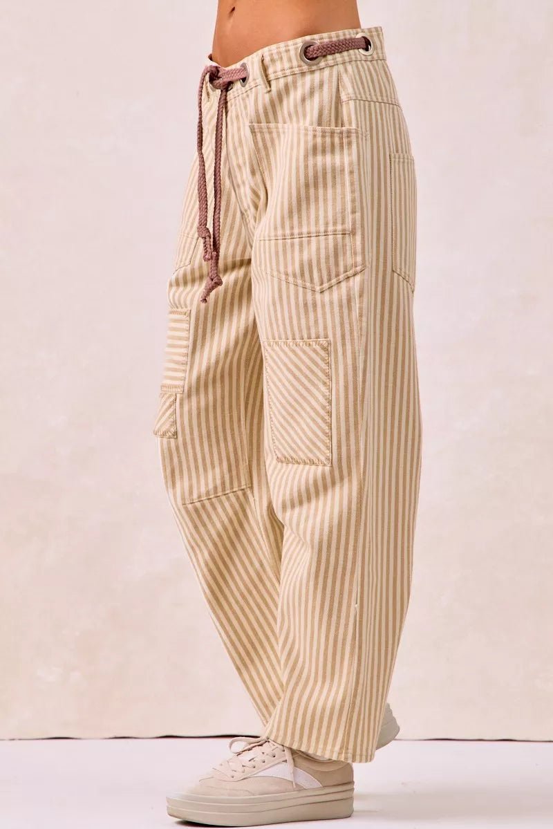 Flora Barrel Pants - Brick + Boho