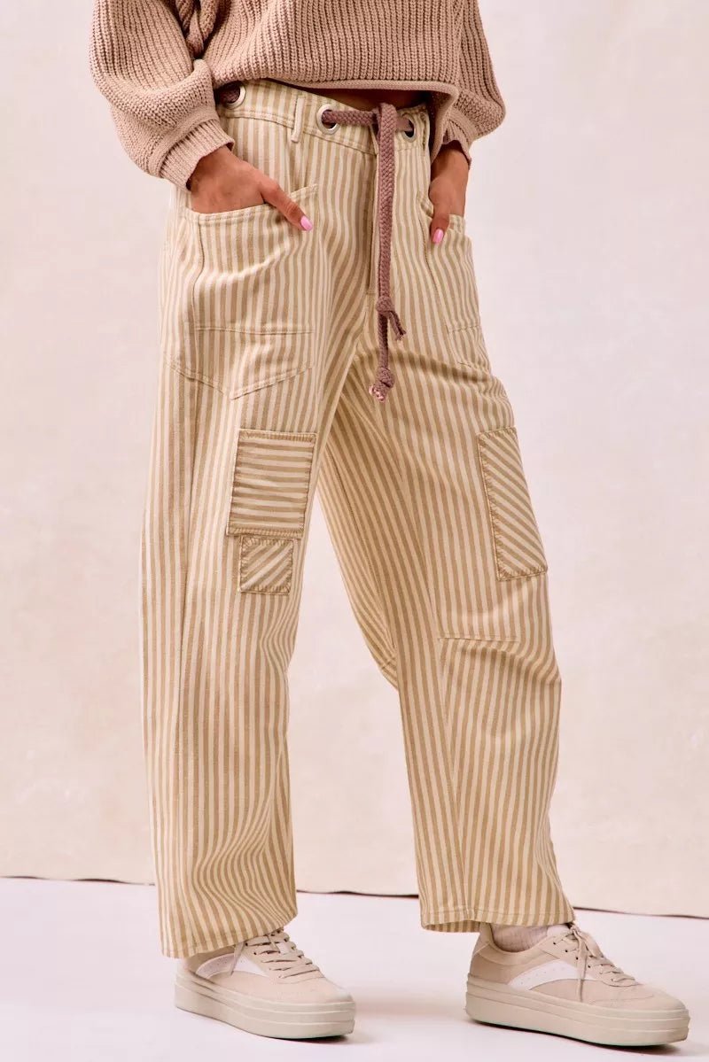 Flora Barrel Pants - Brick + Boho