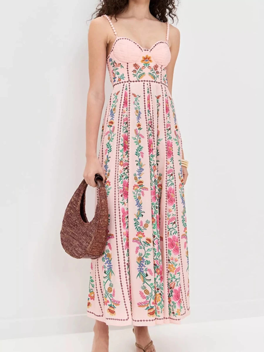 Floral Sweetheart Midi Dream - Brick + Boho