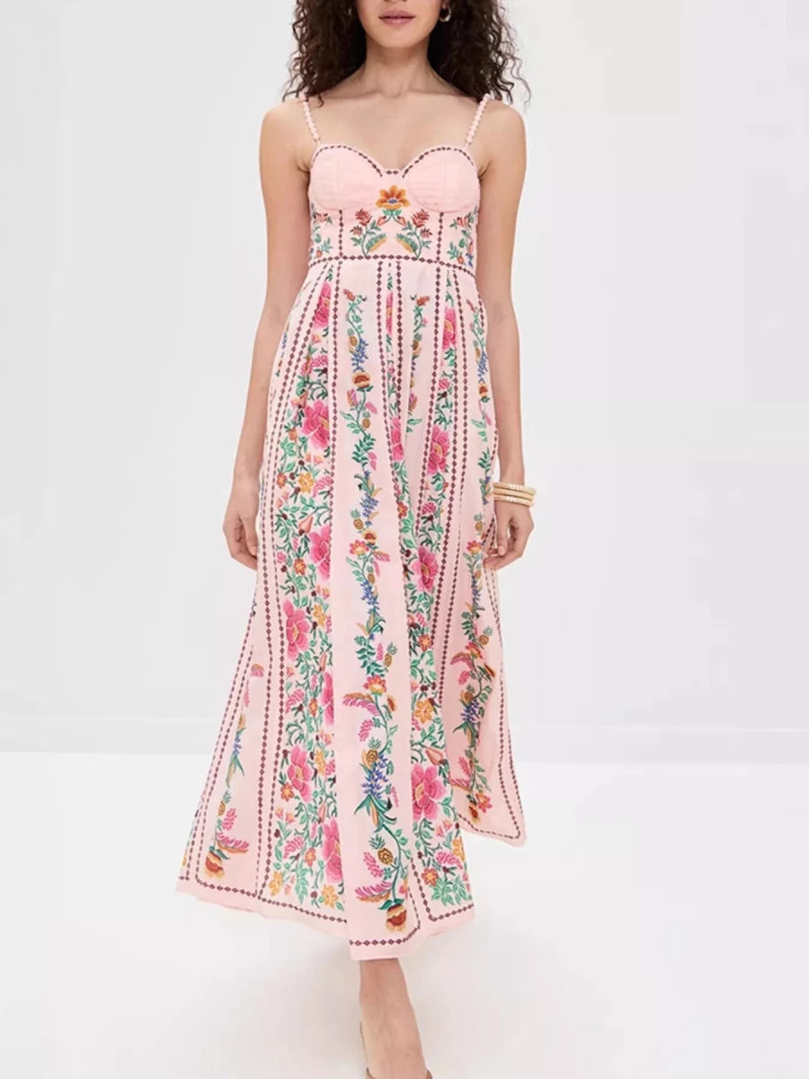 Floral Sweetheart Midi Dream - Brick + Boho