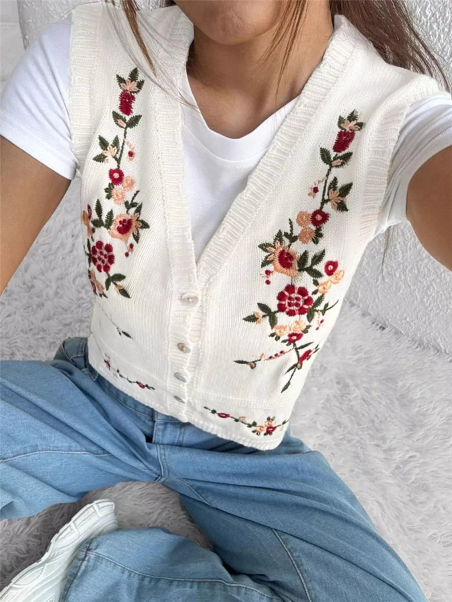Forged Leopard Fringe Vest - Brick + Boho
