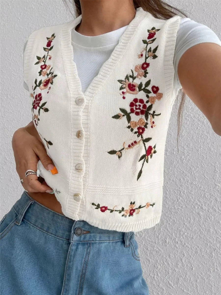 Forged Leopard Fringe Vest - Brick + Boho