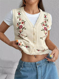 Forged Leopard Fringe Vest - Brick + Boho