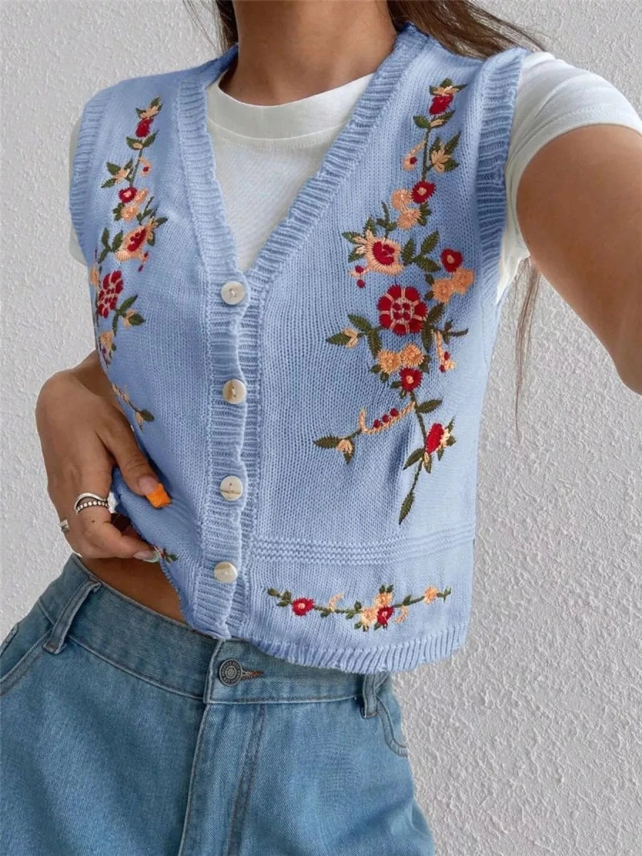 Forged Leopard Fringe Vest - Brick + Boho