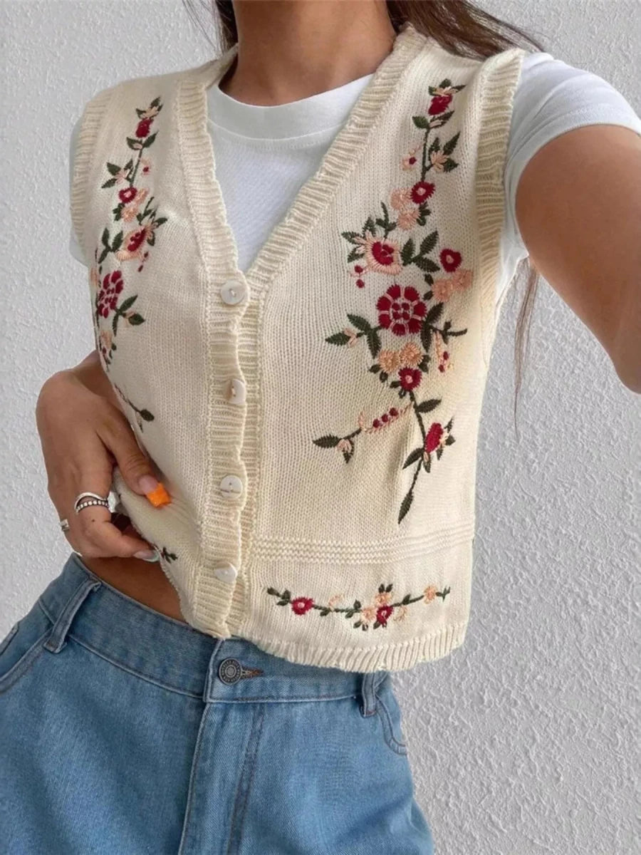 Forged Leopard Fringe Vest - Brick + Boho