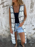Frame Crochet Vest - Brick + Boho