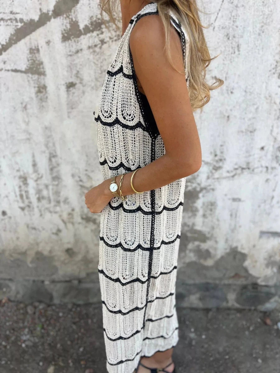 Frame Crochet Vest - Brick + Boho
