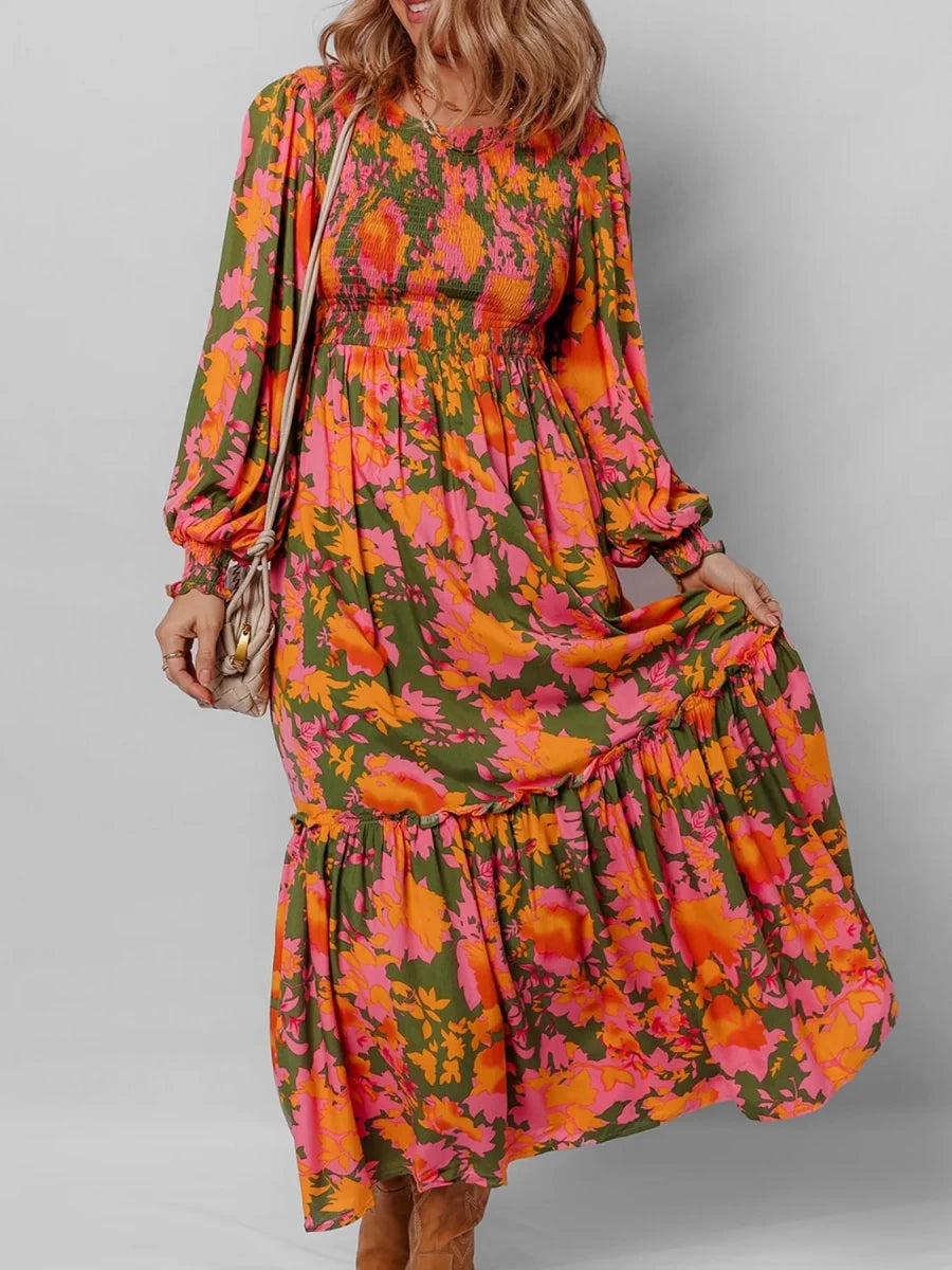 Garden Romance Floral Maxi - Brick + Boho