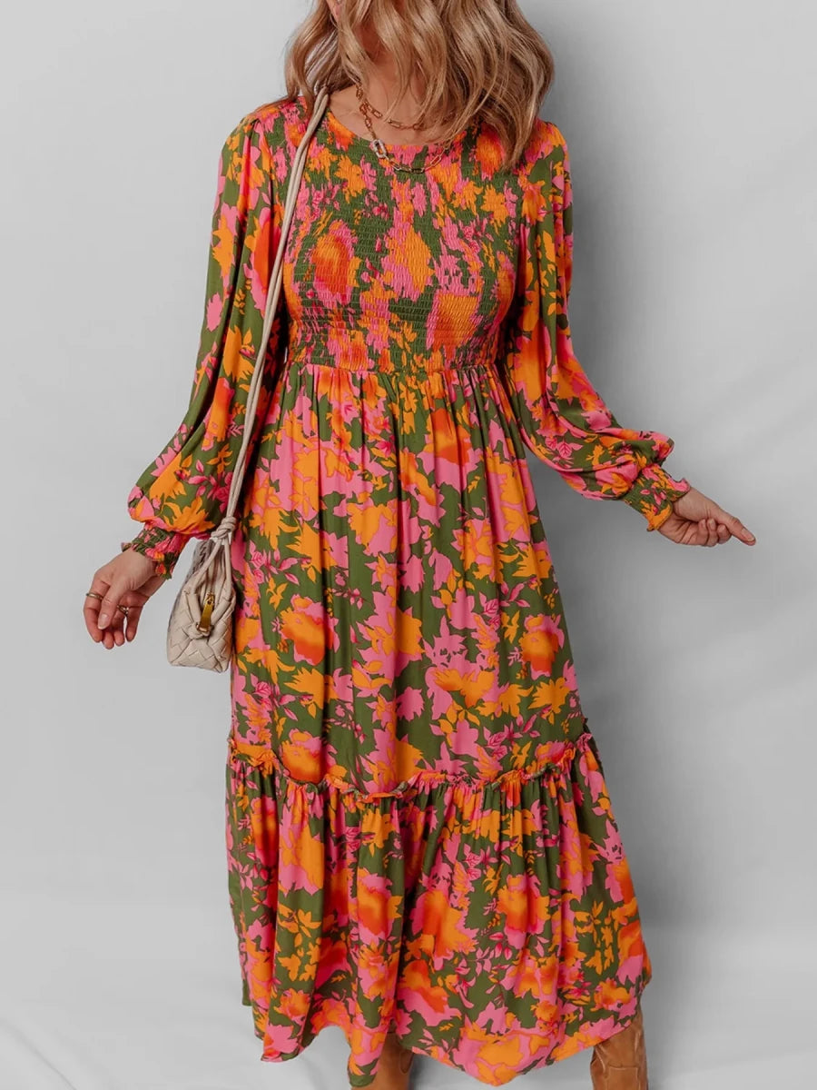 Garden Romance Floral Maxi - Brick + Boho
