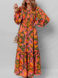 Garden Romance Floral Maxi - Brick + Boho